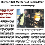 Bischof Ralf Meister auf Fahrradtour